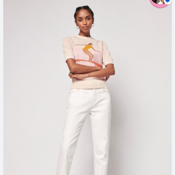 FAHERTY NEW Surfer 100% Organic Cotton Sweater Tee, Women's XS - Picture 2 of 10